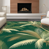 Whimsical Retro Nature Illustration(Green)