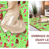 Fresh Spring Garden Entrance Mat(Green)