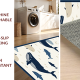 Distinctive Contemporary Whale Artwork(Beige)