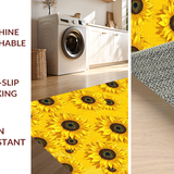 Ultra Soft Area Rug, Non Slip, Stain Resistant, Washable Area Rugs for Living Room, Bedroom, Vibrant Yellow Rustic Country Style(Yellow)