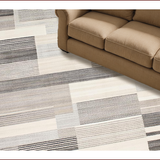 Ultra Soft Area Rug, Non Slip, Stain Resistant, Washable Area Rugs for Living Room, Bedroom, Artistic Grey Tiled Aesthetic(Gray)