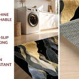 Abstract Luxe Marbleized Design(Black)
