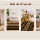 Ultra Soft Area Rug, Non Slip, Stain Resistant, Washable Area Rugs for Living Room, Bedroom, Eclectic Wild Animal Fusion(Beige)