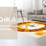 Ultra Soft Area Rug, Non Slip, Stain Resistant, Washable Area Rugs for Living Room, Bedroom, Soft Earthy Toned Safari Style(Brown)
