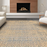 Ultra Soft Area Rug, Non Slip, Stain Resistant, Washable Area Rugs for Living Room, Bedroom, Elegant Western Themed Texture(Beige)