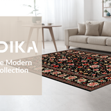 Vintage Floral Elegance in Black(Black)