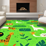 Playful Round Safari Illusion(Green)