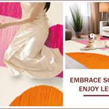 Ultra Soft Area Rug, Non Slip, Stain Resistant, Washable Area Rugs for Living Room, Bedroom, Pink and Gray Bedroom Plush Area Carpet(Pink)