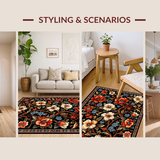 Elegant Black Floral Elegance(Black)