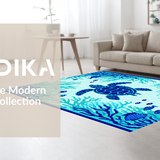 Coastal Marine Life Motif(Blue)