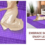 Ultra Soft Area Rug, Non Slip, Stain Resistant, Washable Area Rugs for Living Room, Bedroom, Trendy Soft Modern Viscosity(Purple)