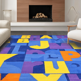 Bright ABC Patterned Educational(Blue)