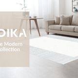 Ultra Soft Area Rug, Non Slip, Stain Resistant, Washable Area Rugs for Living Room, Bedroom, Sophisticated Monochrome Stripe(White)