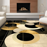 Elegant Neutral Gold Symmetrical Design(Black)