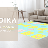 Ultra Soft Area Rug, Non Slip, Stain Resistant, Washable Area Rugs for Living Room, Bedroom, Delightful Pastel Cartoon Visuals(Blue)