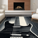 Dynamic Guitar Silhouette Arrangement(Black)