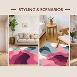 Minimalist Pink Grey Swirl Aesthetic(Gray)