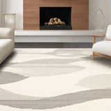 Elegant Creamy Abstract Waves(Beige)