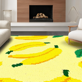 Ultra Soft Area Rug, Non Slip, Stain Resistant, Washable Area Rugs for Living Room, Bedroom, Lively Yellow Green Color Fusion(Yellow)
