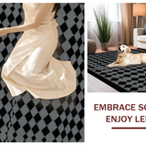 Contemporary Black Diamond Motif(Black)