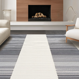 Ultra Soft Area Rug, Non Slip, Stain Resistant, Washable Area Rugs for Living Room, Bedroom, Sophisticated Casual Outdoor Look(White)