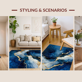 Artful Contemporary Swirl Elements(Blue)