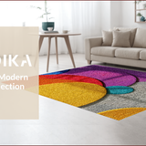 Ultra Soft Area Rug, Non Slip, Stain Resistant, Washable Area Rugs for Living Room, Bedroom, Trendy Round Playroom Carpet for Kids(Red)