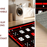 Ultra Soft Area Rug, Non Slip, Stain Resistant, Washable Area Rugs for Living Room, Bedroom, Bold Y2K Inspired Floor Design(Red)