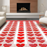 Funky Heart Motif Aesthetic(Red)