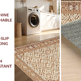 Cozy Muted Floral Geometry(Beige)