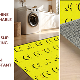 Ultra Soft Area Rug, Non Slip, Stain Resistant, Washable Area Rugs for Living Room, Bedroom, Delightful Colorful Character Design(Yellow)