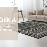 Contemporary Striped Ethnic Accent(Black)