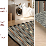 Ultra Soft Area Rug, Non Slip, Stain Resistant, Washable Area Rugs for Living Room, Bedroom, Elegant Southwestern Patterned Motif(Gray)