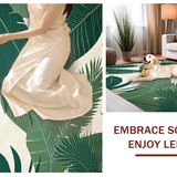 Ultra Soft Area Rug, Non Slip, Stain Resistant, Washable Area Rugs for Living Room, Bedroom, Serene Floral Greenery Atmosphere(Green)