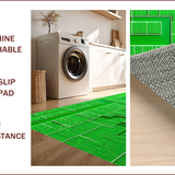 Ultra Soft Area Rug, Non Slip, Stain Resistant, Washable Area Rugs for Living Room, Bedroom, 3D Green City Life Playroom Activity Rug(Green)