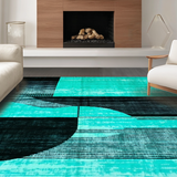 Contemporary Free form Abstract Aesthetic(Blue)