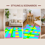 Lively Pink and White Checker(Green)