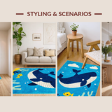 Dynamic Marine Life Educational Design(Blue)