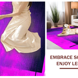 Ultra Soft Area Rug, Non Slip, Stain Resistant, Washable Area Rugs for Living Room, Bedroom, Striking 3D Gaming Visuals(Purple)