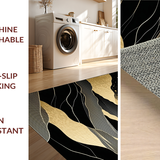 Ultra Soft Area Rug, Non Slip, Stain Resistant, Washable Area Rugs for Living Room, Bedroom, Chic Opulent Textured Border(Gold)
