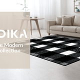 Luxurious Textured Medallion Layout(Black)