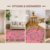 Trendy Retro Linear Composition(Pink)