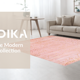 Ultra Soft Area Rug, Non Slip, Stain Resistant, Washable Area Rugs for Living Room, Bedroom, Chic Contemporary Tassel Accent Mat(Pink)