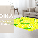 Ultra Soft Area Rug, Non Slip, Stain Resistant, Washable Area Rugs for Living Room, Bedroom, Vibrant Yellow Shaggy Pattern(Yellow)