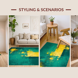 Chic Minimalist Splash of Color(Green)