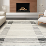 Cozy Plush White Circle Design(Beige)