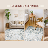 Luxurious Faded Botanical Print(Beige)