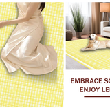 Ultra Soft Area Rug, Non Slip, Stain Resistant, Washable Area Rugs for Living Room, Bedroom, Artful Tiled Pattern Accents(Yellow)