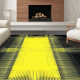Ultra Soft Area Rug, Non Slip, Stain Resistant, Washable Area Rugs for Living Room, Bedroom, Vivid Tiger Stripe Elegance(Yellow)