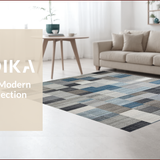 Ultra Soft Area Rug, Non Slip, Stain Resistant, Washable Area Rugs for Living Room, Bedroom, Elegant Abstract Neutral Tones(Gray)